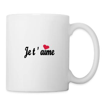 Je t 'aime - Mug - white - Right
