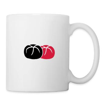2 Broetchen 3farbig - Tasse - Weiß - Rechts
