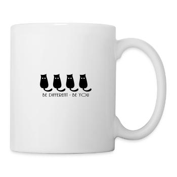 BE DIFFERENT - BE YOU - Mug blanc - blanc - Droite