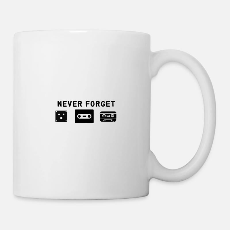 n'oublie jamais la disquette - Mug blanc - blanc