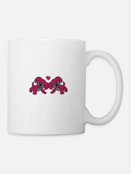 hunde liebe - Tasse - Weiß