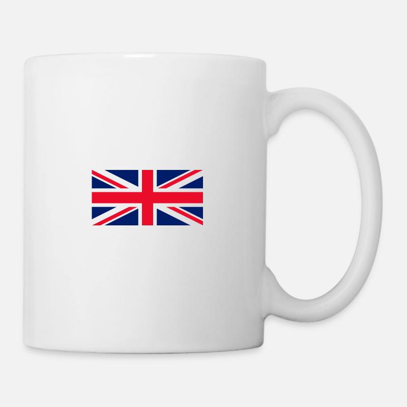 Drapeau du Royaume-Uni (petit) - Mug blanc - blanc