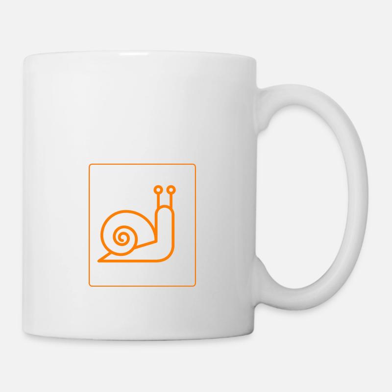 Schnecke - Tasse - Weiß