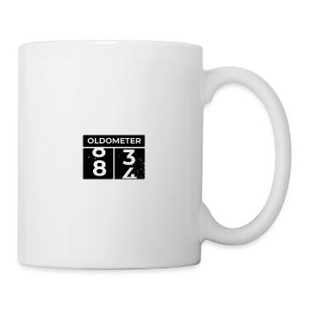 Oldometer 84th Birthday Funny Slogan Turning 84 - Mug - white - Right