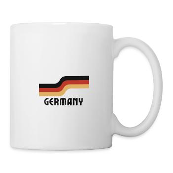 Drapeau rétro Jersey Allemagne - Mug blanc - blanc - Droite
