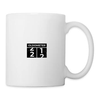 Oldomètre 22e anniversaire drôle slogan avoir 22 ans - Mug blanc - blanc - Droite