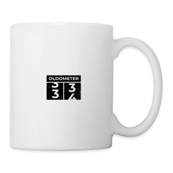 Oldometer 34. Geburtstag Lustiger Slogan zum 34. Geburtstag - Tasse - Weiß - Rechts
