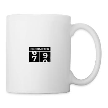Oldometer 70th Birthday Funny Slogan Turning 70 - Mug - white - Right