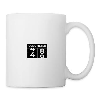 Oldometer 49th Birthday Funny Slogan Turning 49 - Mug - white - Right
