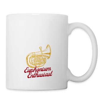 Fanfare baryton passionné d’euphonium - Mug blanc - blanc - Droite