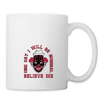 Clown veut être un artiste de cirque normal Idée cadeau - Mug blanc - blanc - Droite
