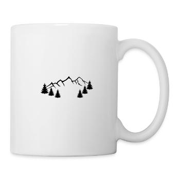 berge natur - Tasse - Weiß - Rechts