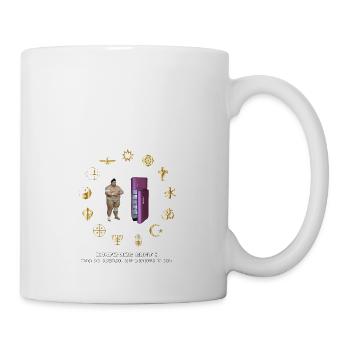 Konfuzius und der Kühlschrank - Tasse - Weiß - Rechts