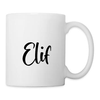 Nom - Elif - Mug blanc - blanc - Droite