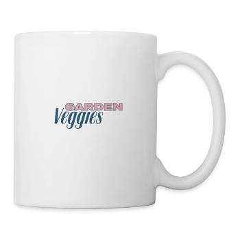 Lettrage des légumes du jardin - Mug blanc - blanc - Droite