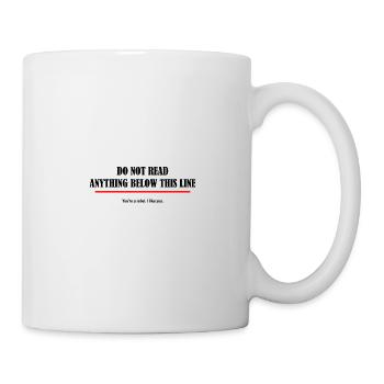 Lies nicht - Du bist ein Rebell - Lustig - Tasse - Weiß - Rechts
