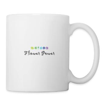 Flower Power - Tasse - Weiß - Rechts