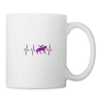 Volti Herzschlag - Voltigierer Geschenk - Tasse - Weiß - Rechts