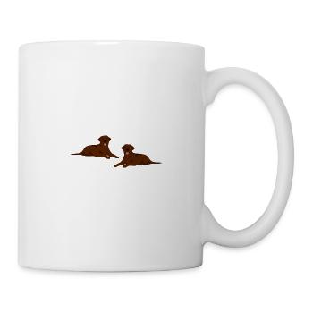 2x cadeau de chien Labrador brun - Mug blanc - blanc - Droite