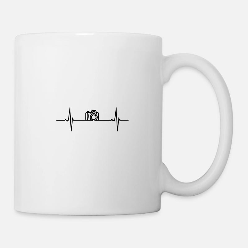 Camera Heart beat - Mug - white