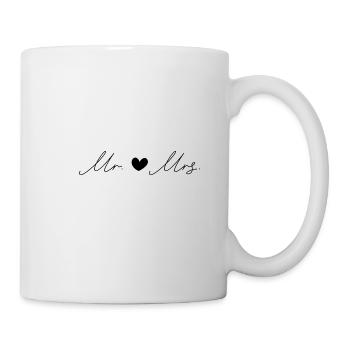 Mr and Mrs - Tasse - Weiß - Rechts