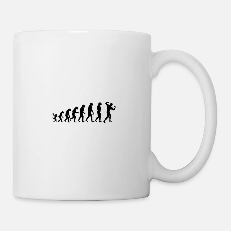 Evolution bodybuilding fitness - Tasse - Weiß