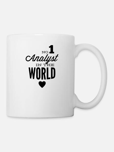 Der beste Analyst der Welt - Tasse - Weiß
