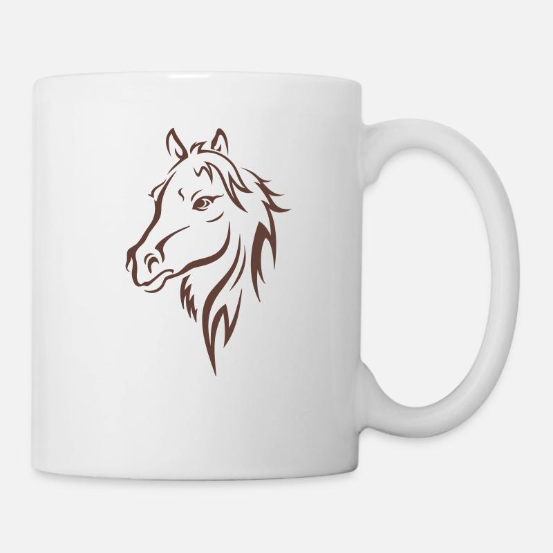 HORSE HEAD - Tasse - Weiß