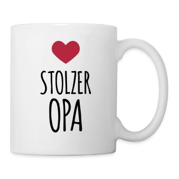 Stolzer Opa (dh) - Tasse - Weiß - Rechts
