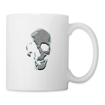 Tête de mort - Mug blanc - blanc - Droite