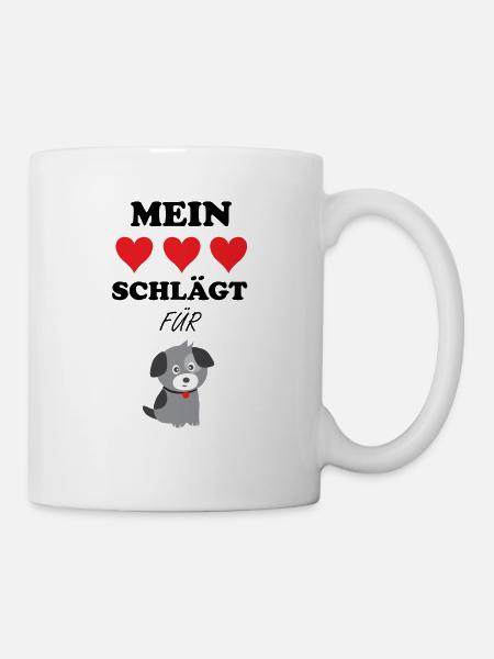 Hundeliebe - Tasse - Weiß