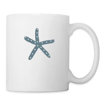 Starfish 7, sea life, design, gift, cool, chic, - Mug - white - Right