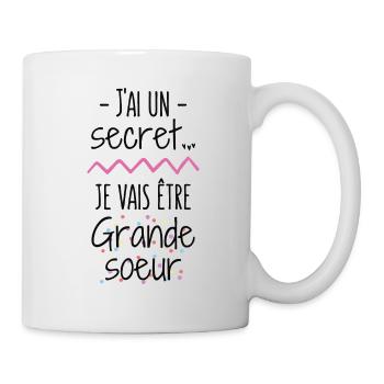Je vais être grande soeur - Mug blanc - blanc - Droite