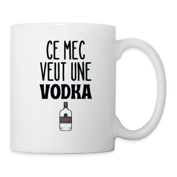 Ce mec veut une vodka - Mug blanc - blanc - Droite
