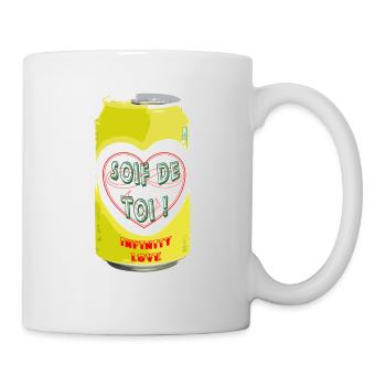 Canette 033 cl soif de toi - Mug blanc - blanc - Droite