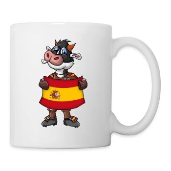Espagne Fan de vache - Mug blanc - blanc - Droite