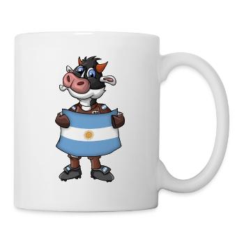 Argentinische Kuh - Tasse - Weiß - Rechts