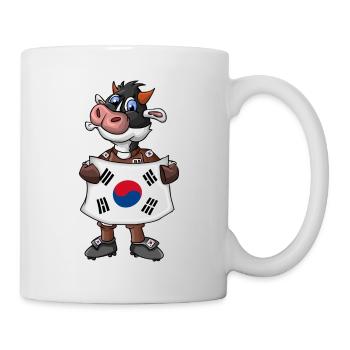 Fan de vache sud-coréen - Mug blanc - blanc - Droite