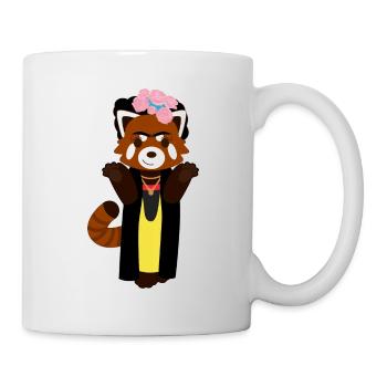 Red panda in disguise Mexican woman - Mug - white - Right