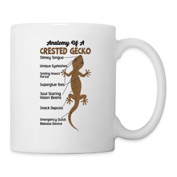 Crown Gecko Reptile Gecko Terrarium Pet - Mug blanc - blanc - Droite