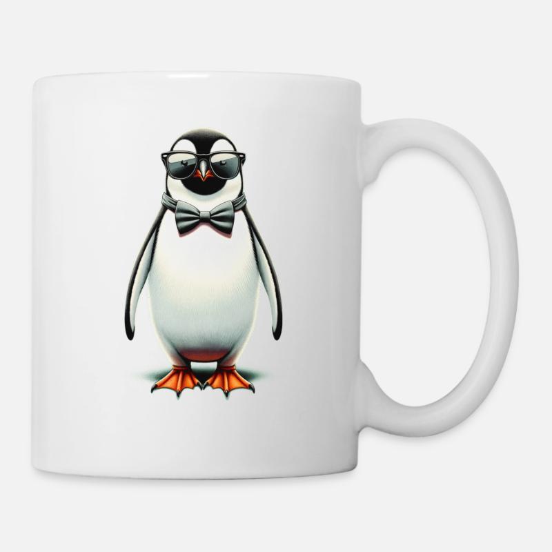 pinguin fun - Mug blanc - blanc