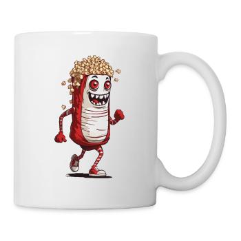 Funny Monster Popcorn Halloween Movie Night - Mug - white - Right