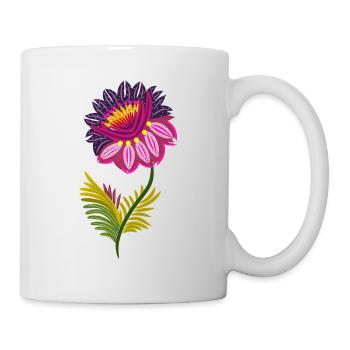 Belles fleurs isolées - Mug blanc - blanc - Droite