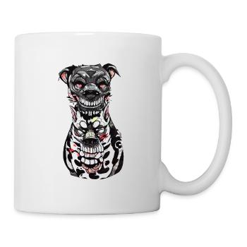 Gloomy Dog Illustration Print - Mug - white - Right