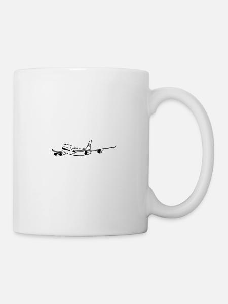 Flugzeug - Tasse - Weiß