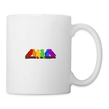 Rainbow of birds - Mug - white - Right