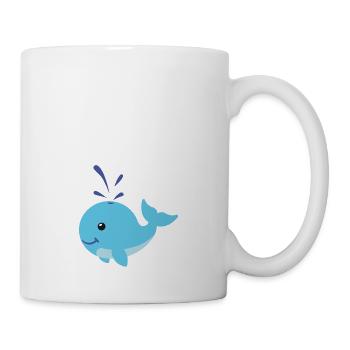 Whale sweet spritzer comic - Mug - white - Right