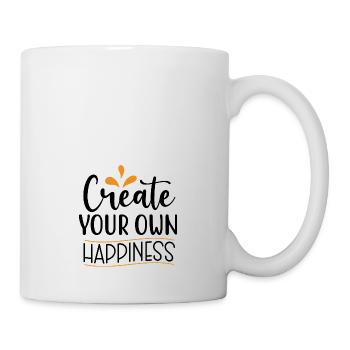 Design Create Your Own Happiness - Mug blanc - blanc - Droite
