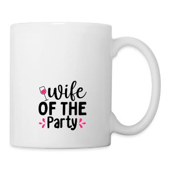 Design wife of party red color - Mug blanc - blanc - Droite