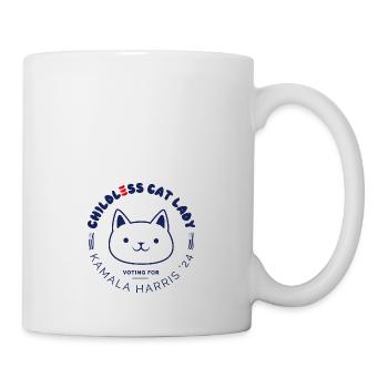 Kinderlose Katze Lady Social Club Outfit - Tasse - Weiß - Rechts
